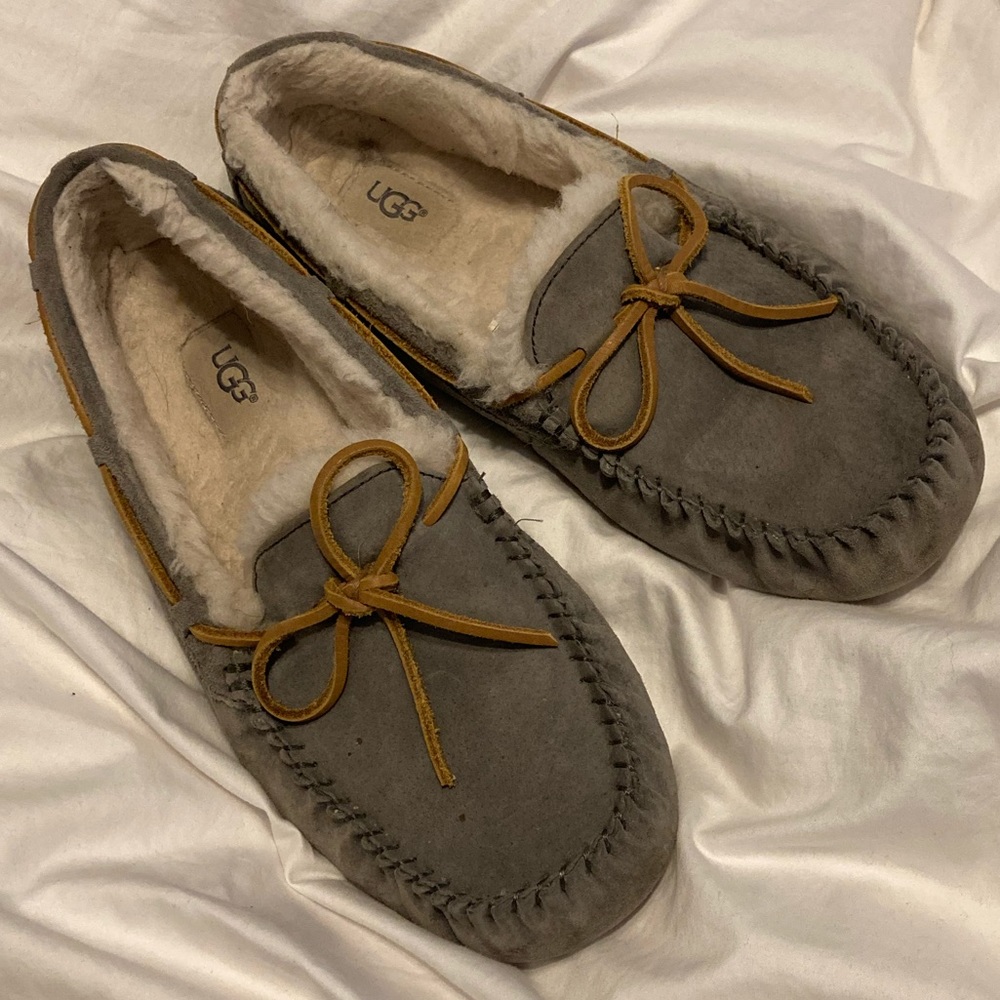 UGG slippers in grey, size 9.5 - 10